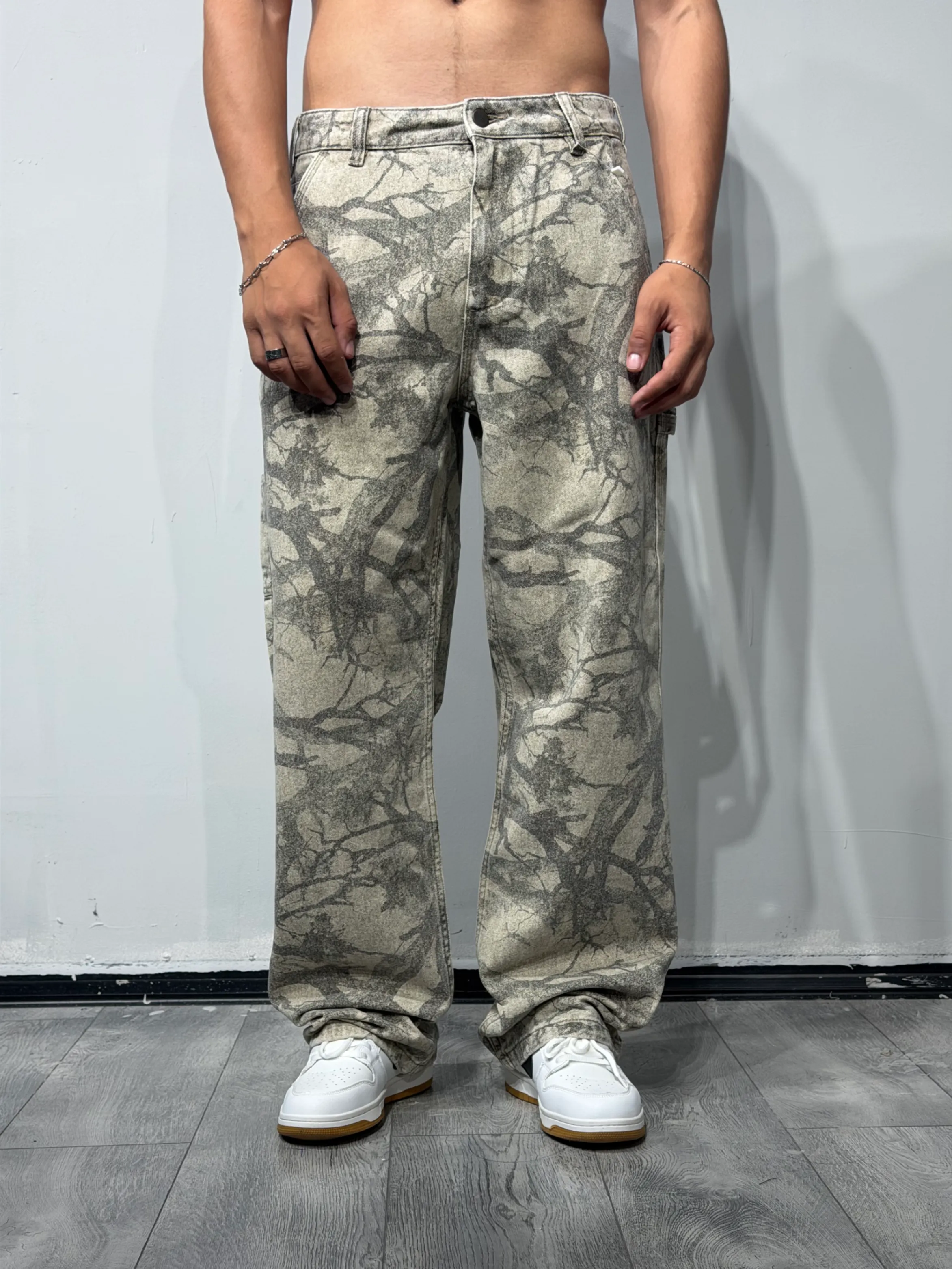 ZR kamuflaj baggy jeans